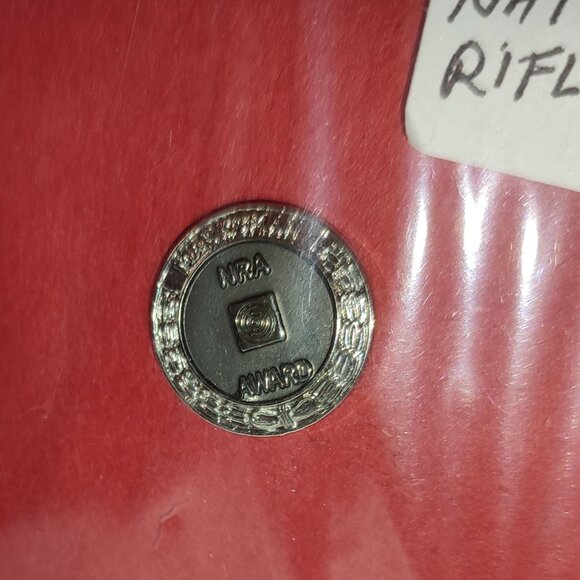 NRA Award Marksman National Rifle Association collectible Pin Vintage Silver old - Picture 2 of 5